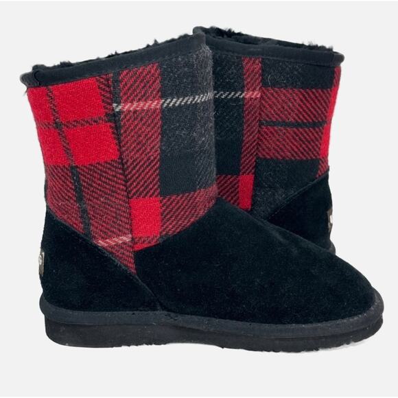Lamo Plaid Slipper Boots - Sheepskin Blend - Picture 1 of 6